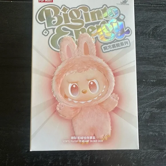 Authentic Labubu Big Into Energy Secret ID Pop Mart Sealed Box 🩶RARE🩶